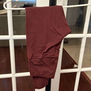AERIE burgundy Leggings